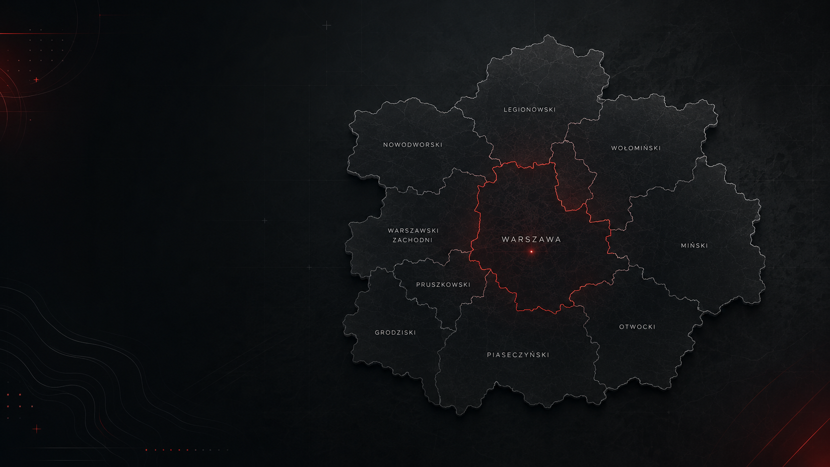 Obszar działania detektywa – Warszawa i powiaty aglomeracji warszawskiej